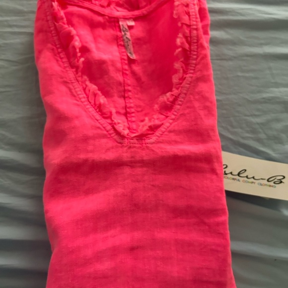 Lu Lu B linen dress size medium. The linen dress is preshrunk linen. - Picture 3 of 3